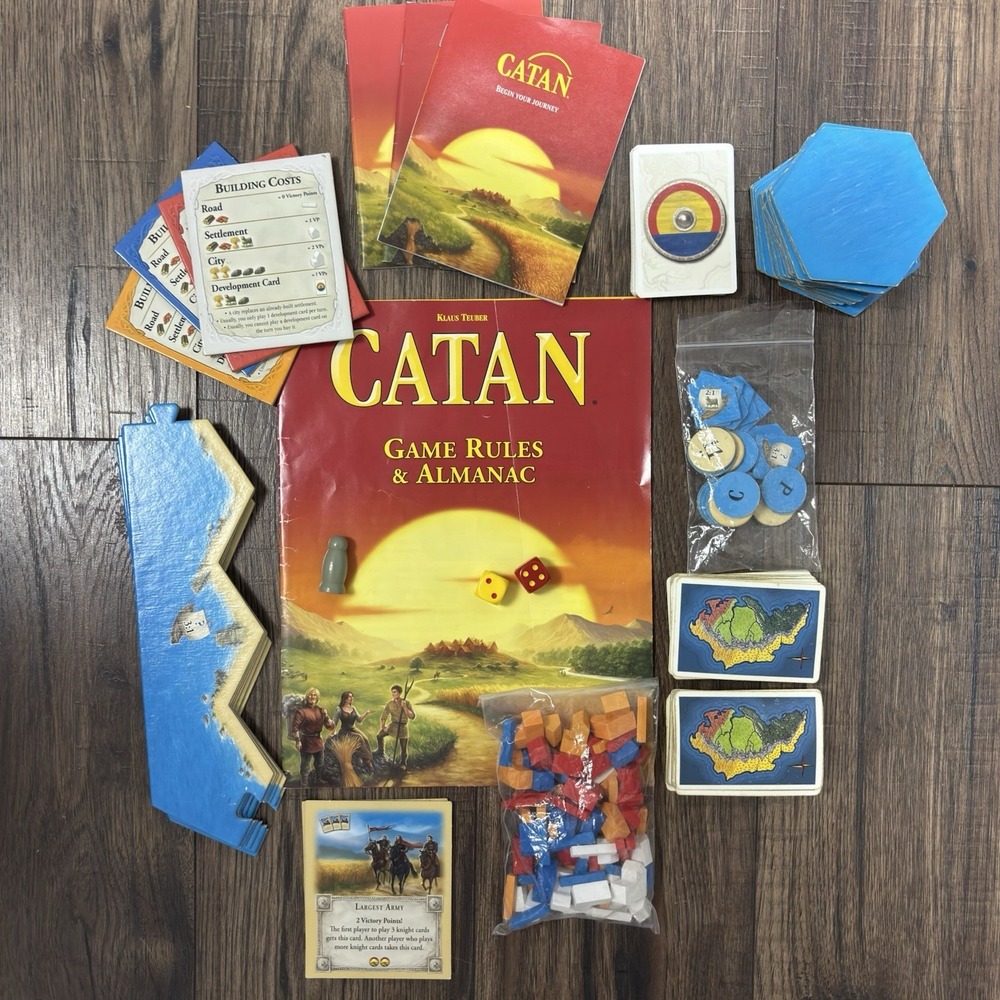 Catan Trade Build Settle Board Game 5th Edition 2021 Strategy Adventure Game - Picture 2 of 8